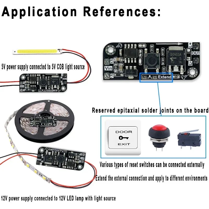 Electronics & Gadgets Starting With T - وحدة تحكم إلكترونية لتعتيم الإضاءة بزر