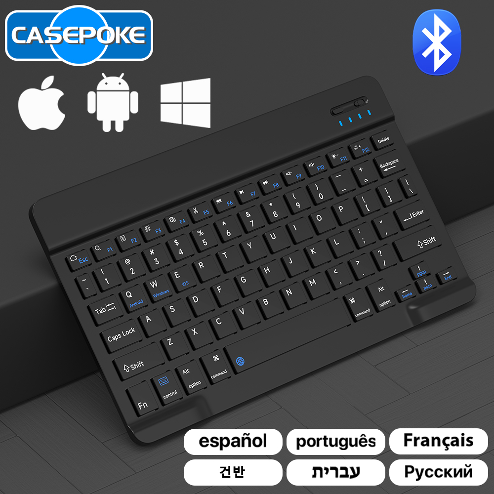 Wireless Keyboard Mini - CASEPOKE لجهاز iPad Xiaomi Samsung Huawei