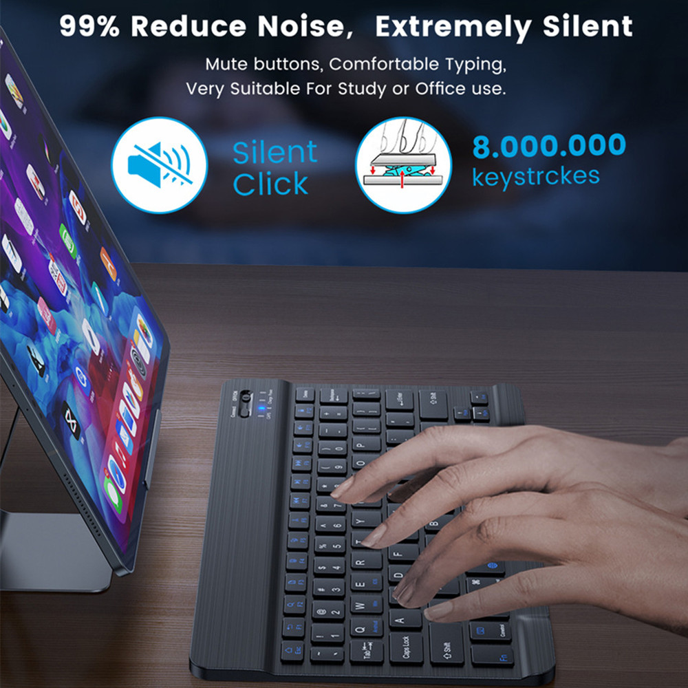 ماوس لوحة مفاتيح لاسلكي بلوتوث - مراجعة Wireless Keyboard Mini وسعره