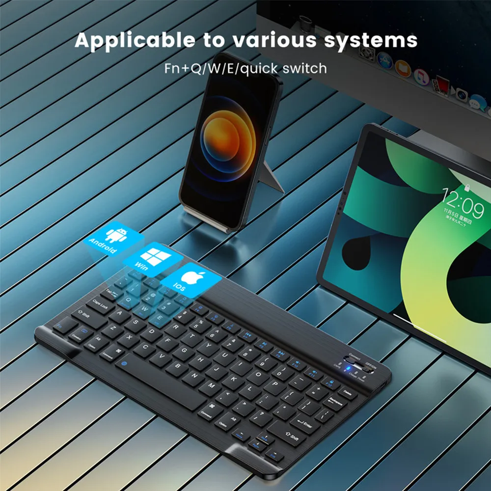 ماوس لوحة مفاتيح لاسلكي بلوتوث - مراجعة Wireless Keyboard Mini وسعره