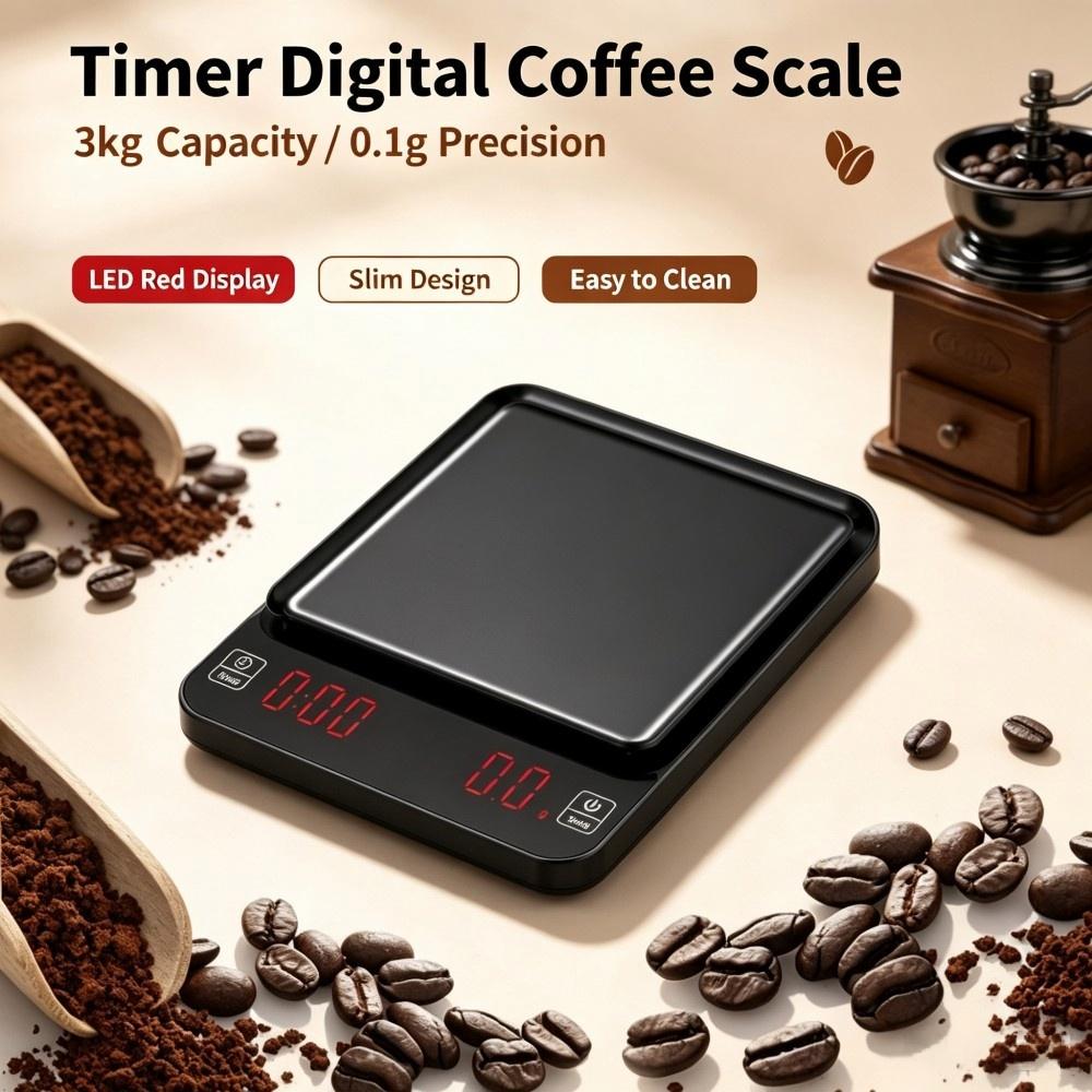 ميزان قهوة رقمي عالي الدقة 3 ك - مراجعة Electronics & Gadgets Starting With T وسعره