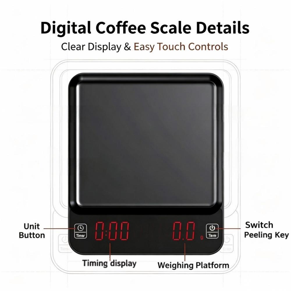 ميزان قهوة رقمي عالي الدقة 3 ك - مراجعة Electronics & Gadgets Starting With T وسعره